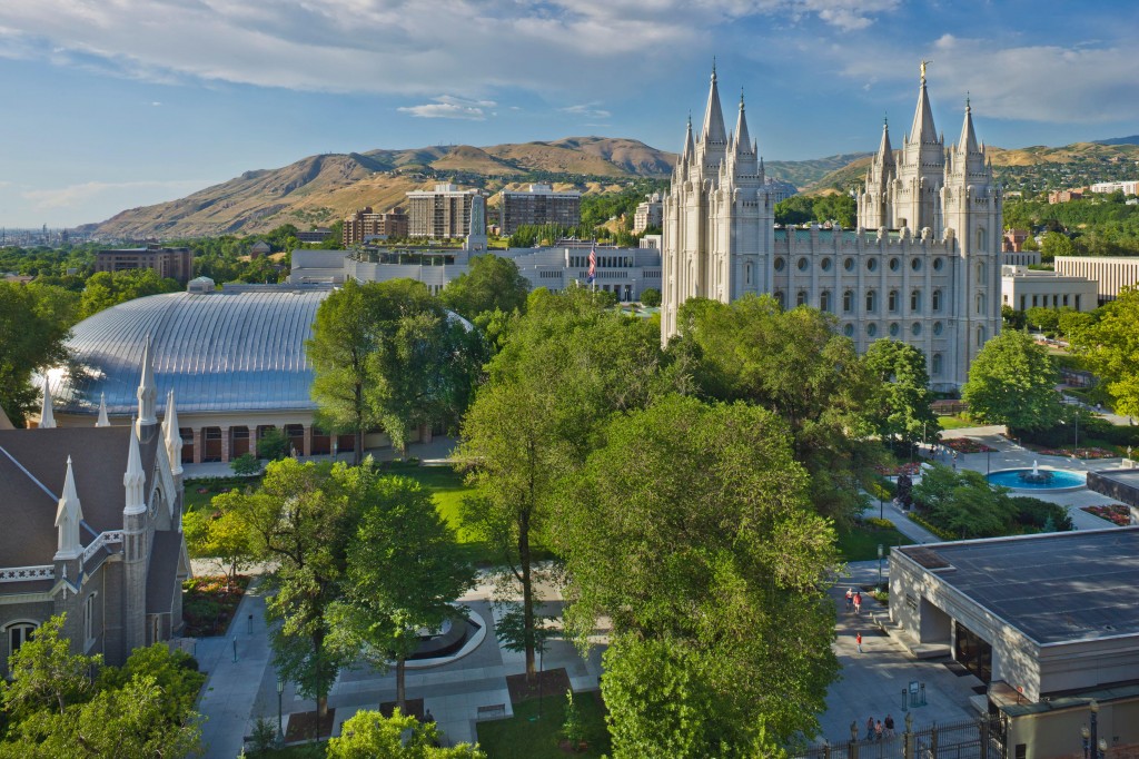 Mormon temple square