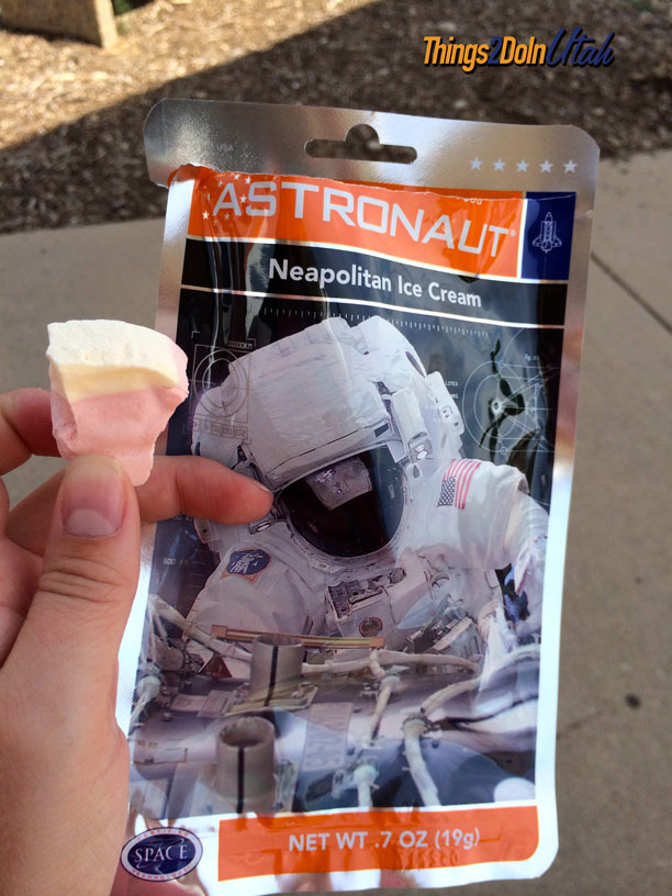 astronaut food at Hill Aerospace Museum