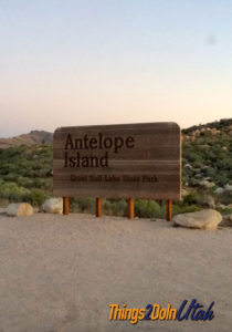 Antelope Island Sign