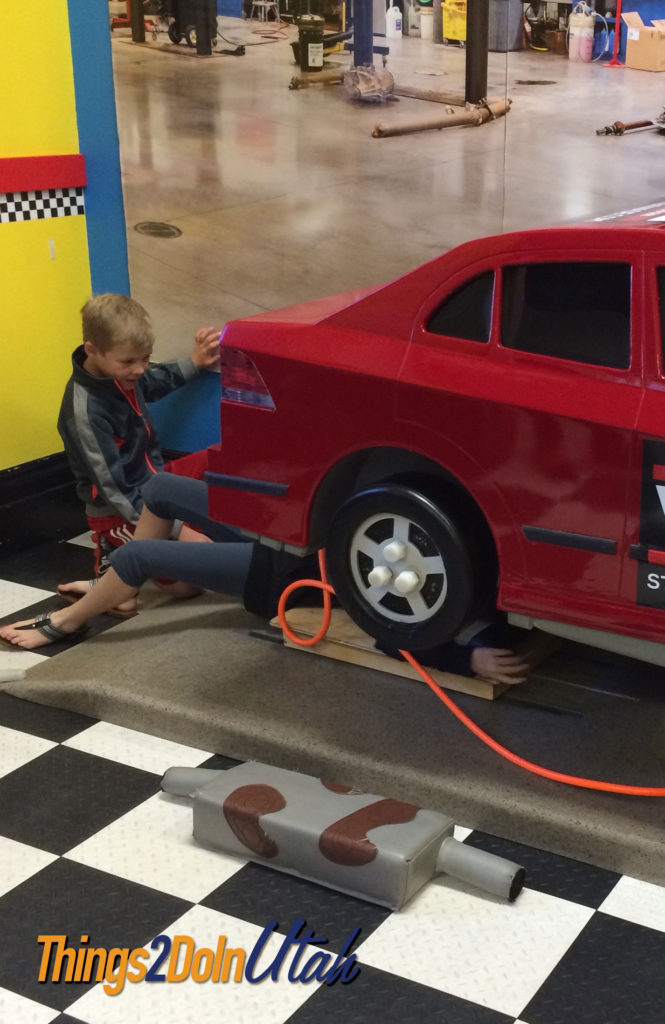 Fix a car at children's museum